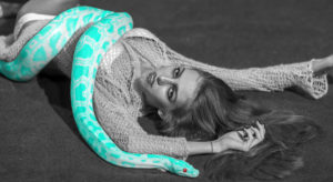 girl with snake