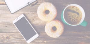 coffee and phone