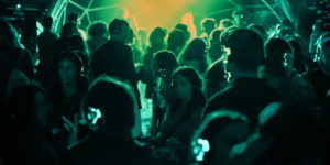 people dancing with headphones on