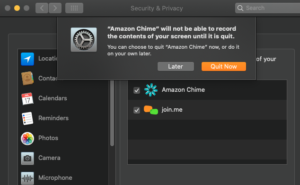 chime won't record